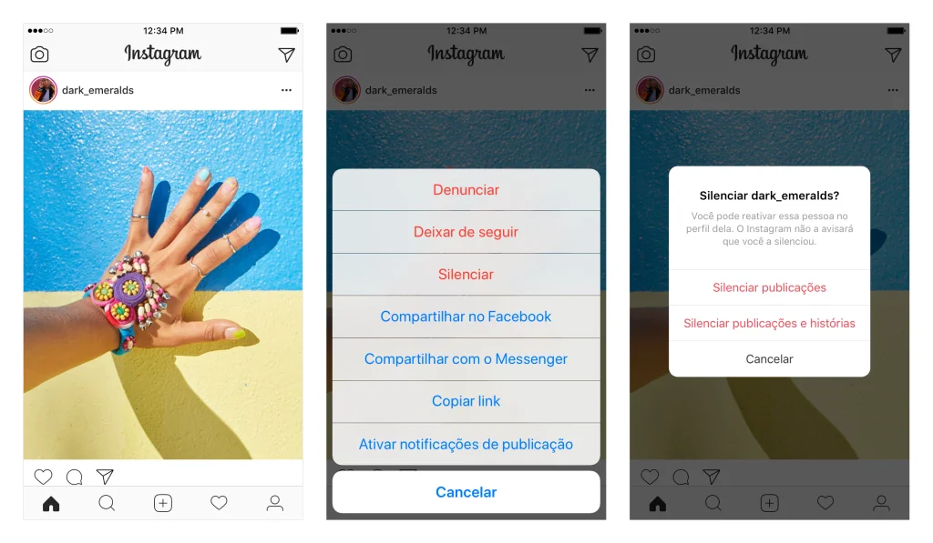 Função ‘Silenciar’ no Instagram?